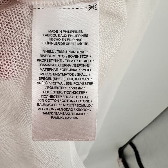 LAUREN RALPH LAUREN White Ruffle Trim Tulle Cardigan // XL - Picture 10 of 12